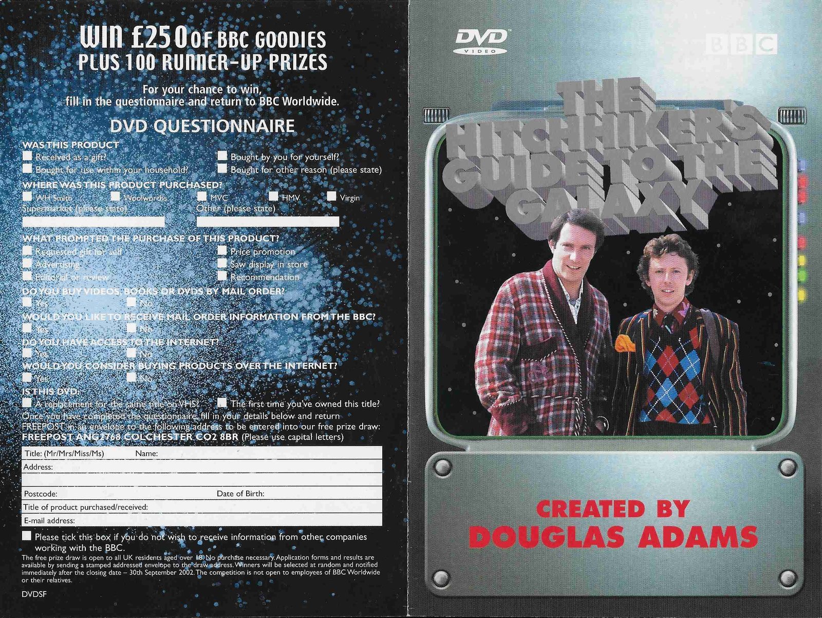 Inserts from BBCDVD 1092